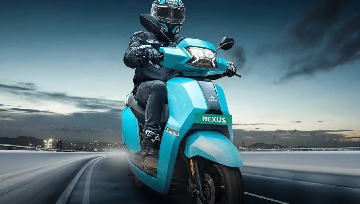 सिर्फ 1.10 लाख में Ampere Nexus: 93 KM/H स्पीड और 3.3 घंटे में फुल चार्ज