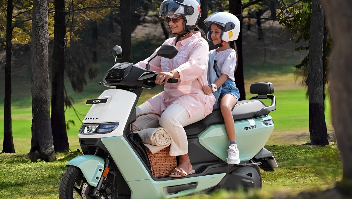 Ather Rizta:160 km तक रेंज, स्मार्ट फीचर्स और सिर्फ ₹75,999 की शुरुआत