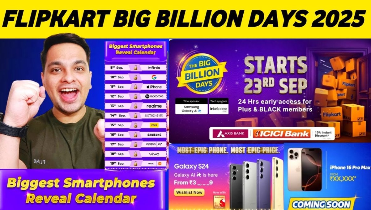 Flipkart Big Billion Days 2025 Sale: मोबाइल पर मिलेंगे अब तक के सबसे बड़े ऑफर्स