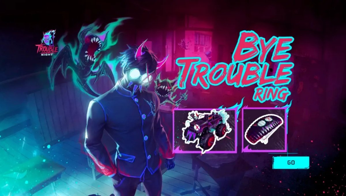 Free Fire Bye Trouble Ring Event: 1 Spin में जीतें खास Bundle और Exclusive Rewards