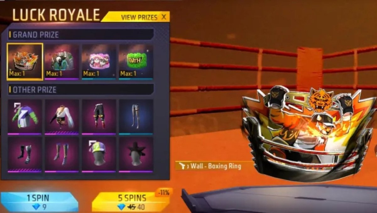 New Wall Royal Event Free Fire: ये बॉक्सिंग रिंग ग्लू वॉल स्किन जीतकर बनें बैटलग्राउंड के किंग