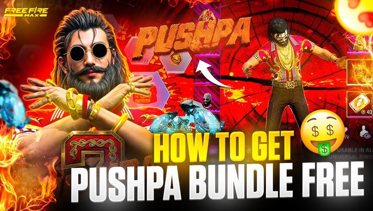 Free Fire Max में Pushpa Remote और Diamond Bundle क्लेम करने का आसान तरीका