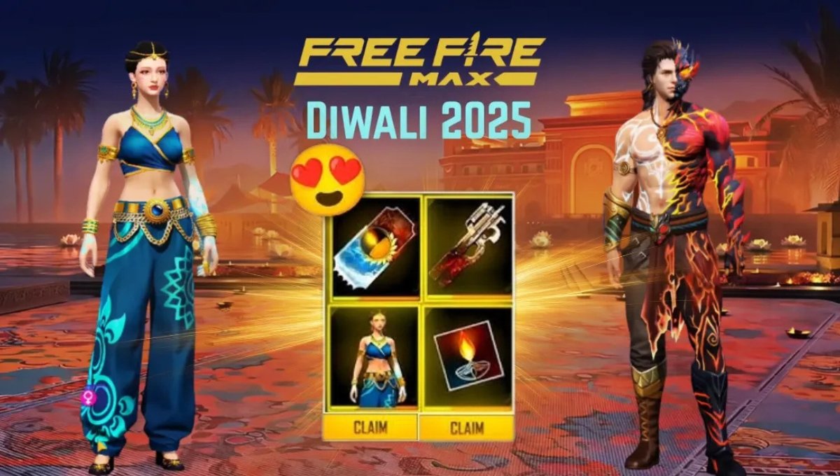 Free Fire Diwali Reward 2025: फ्री डायमंड्स, बंडल्स और धमाकेदार गिफ्ट्स अभी पाएं