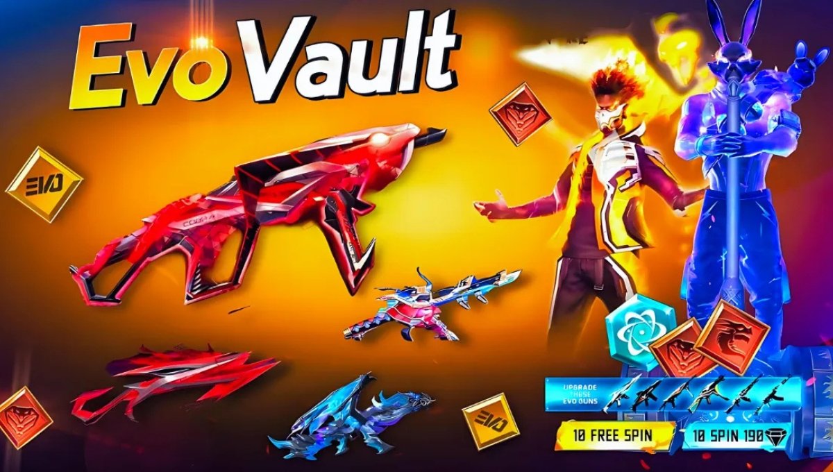 Evo Vault Event Gun Skin Trick से AK47 Blue Flame Draco फ्री में लूटो Free Fire Max में धमाका
