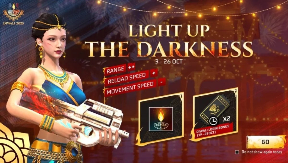 Free Fire में Light Up The Darkness Event: अंधेरे को मिटाएं और Rare Rewards पाएं