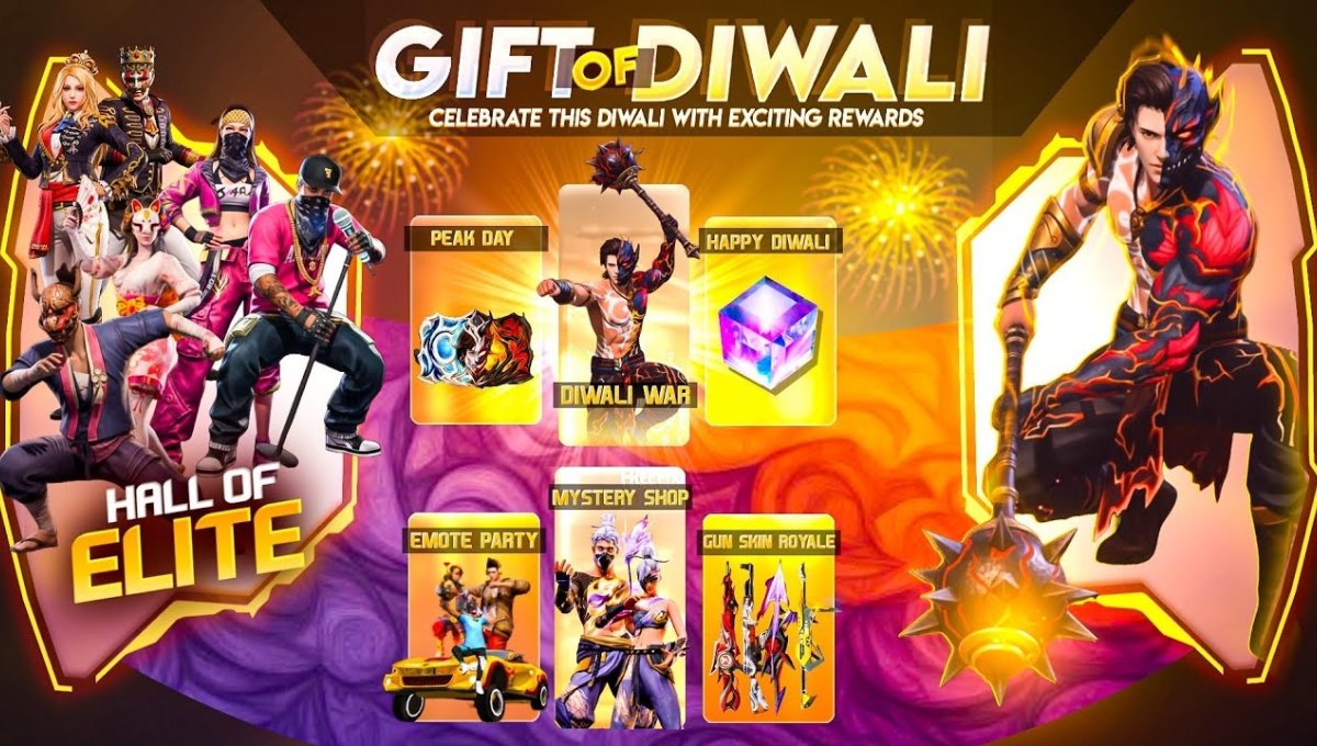 Free Fire Diwali Rewards Code 2025: फ्री डायमंड्स, स्किन्स और बंडल्स लूटो इस दीवाली मैदान में मचाओ धमाल