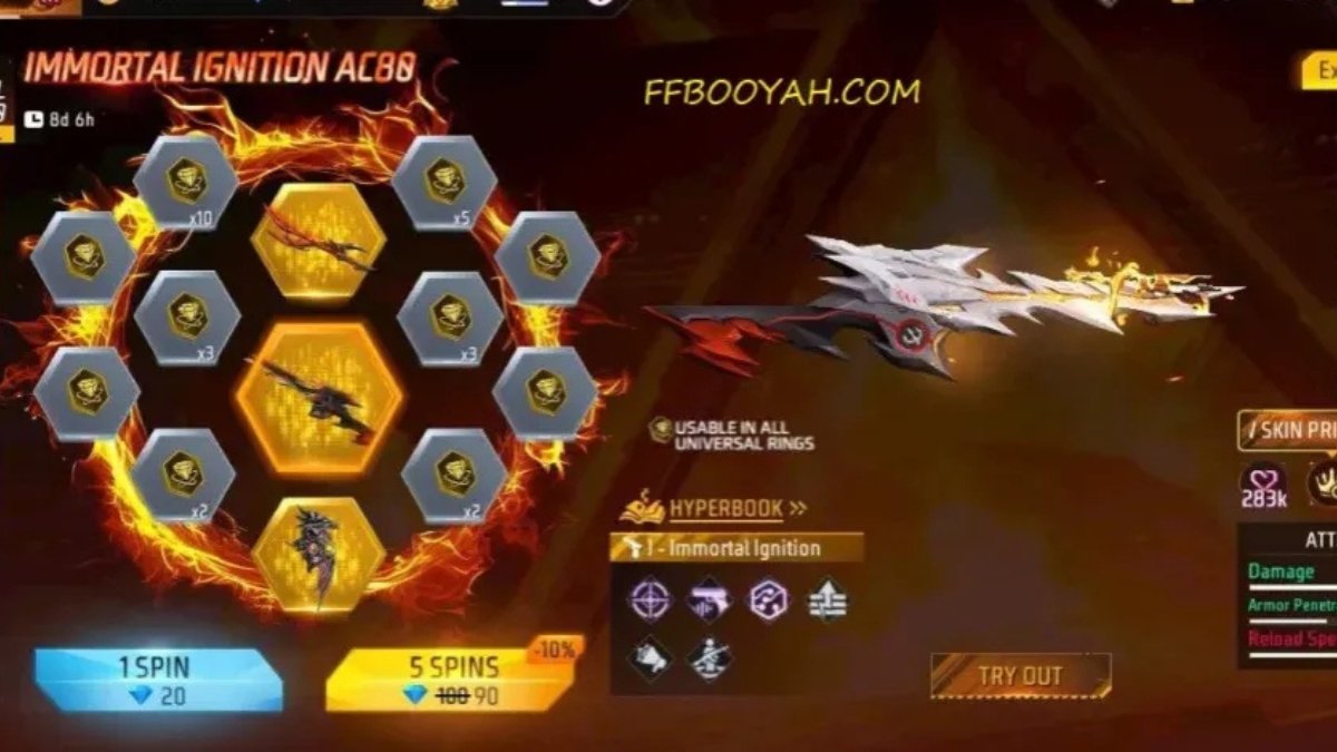 Free Fire AC80 Immortal Ignition