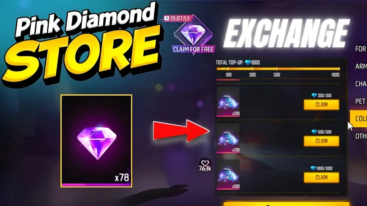 Free Fire Lovers Pink Diamond Event