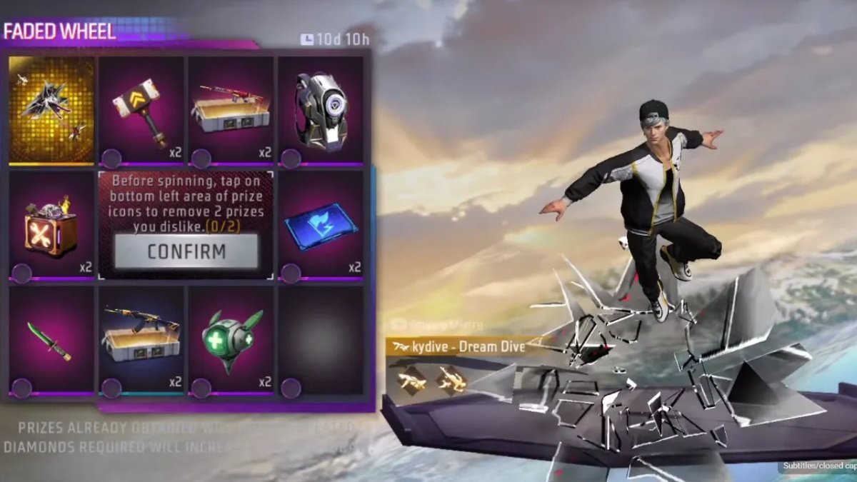 Free Fire Skydive Animation