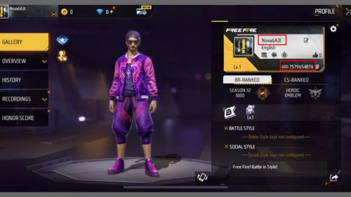 Free Fire Top Up Player ID