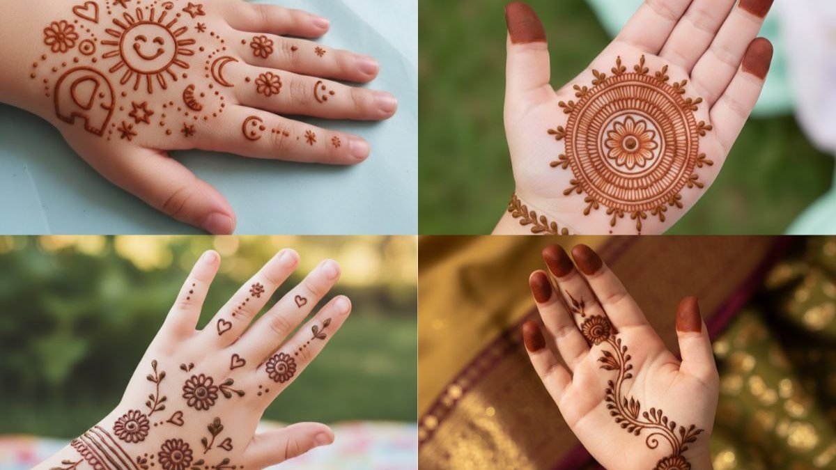 Simple Mehndi Design For Kids