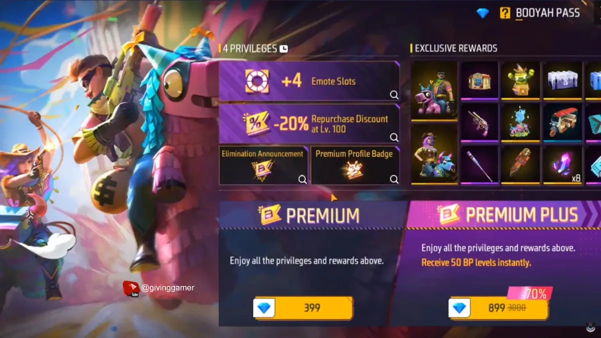 Free Fire December Booyah Pass