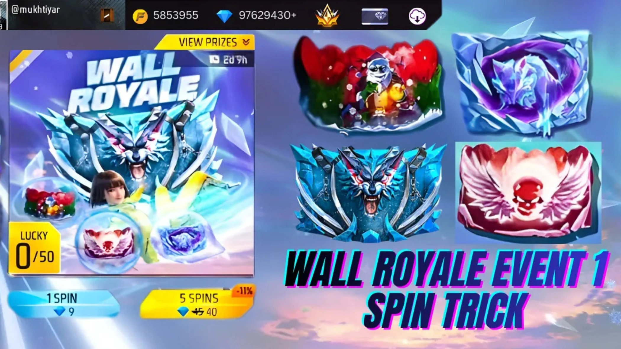 Wall Royale 1 Spin Trick