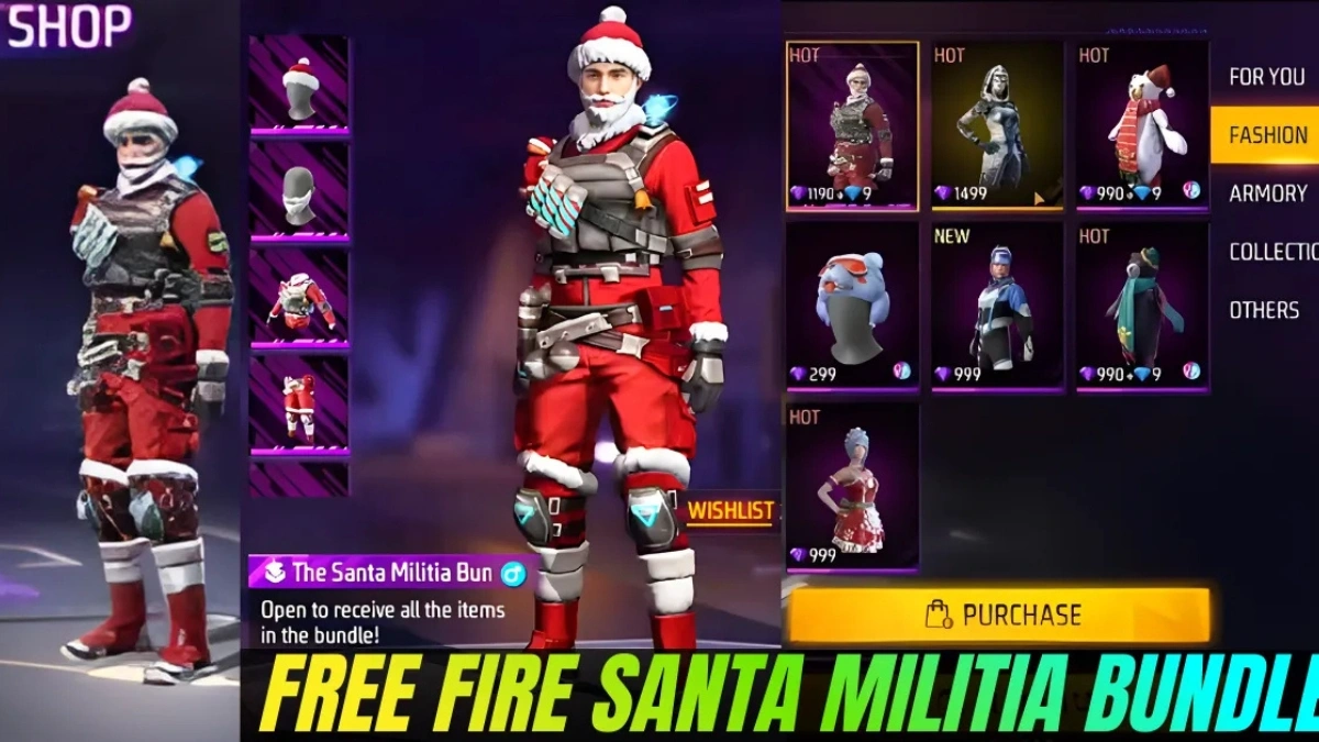 Free Fire Santa Militia Bundle