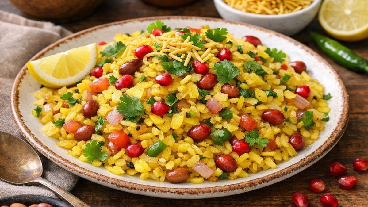 Khatta Meetha Poha Recipe
