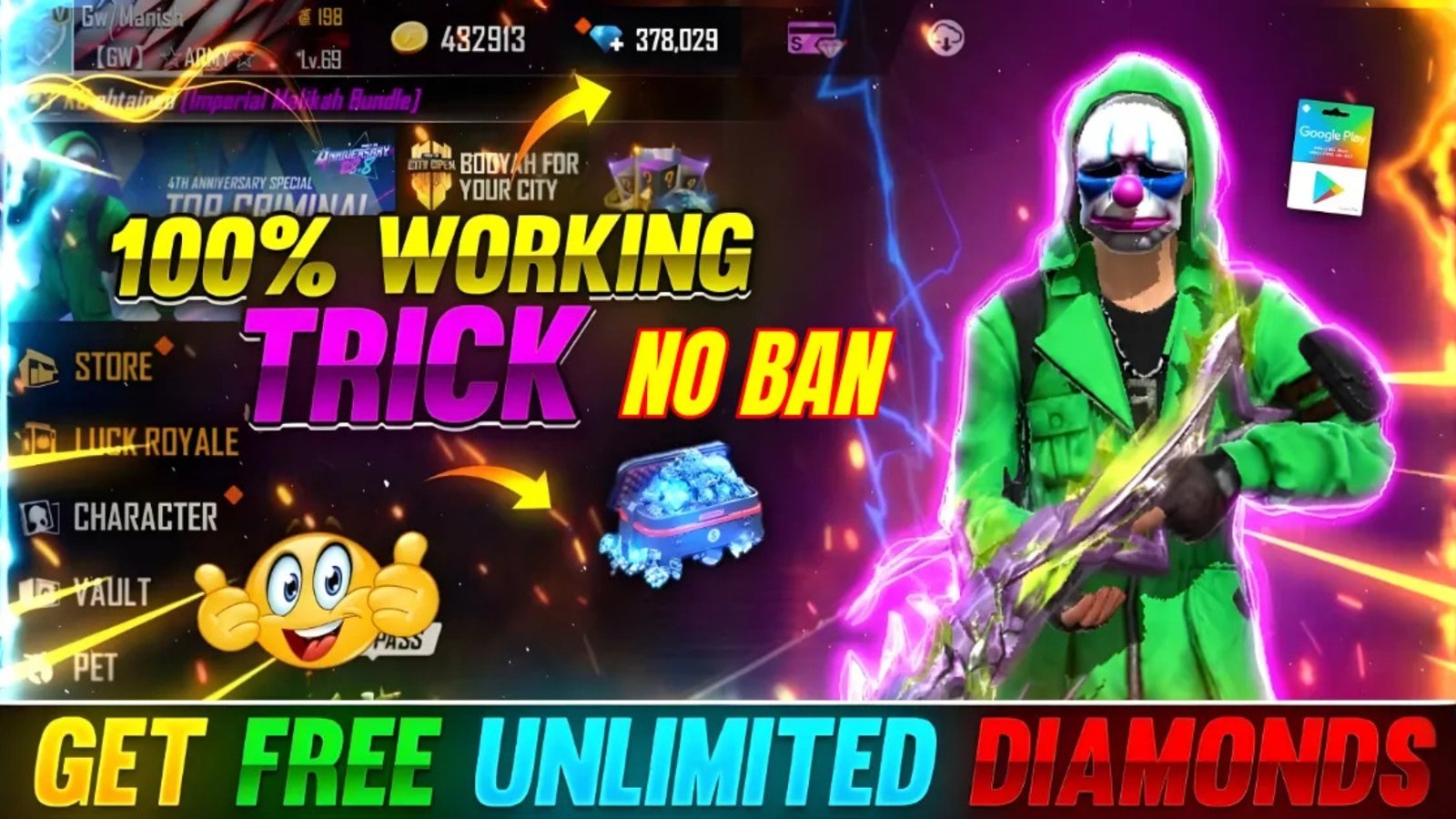 Free Fire Diamond Free App No Ban